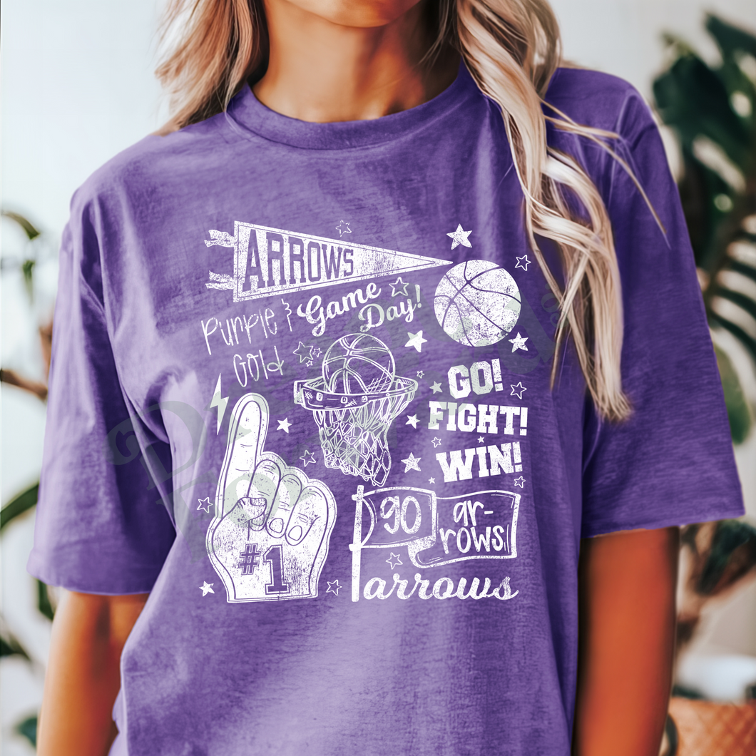 Sullivan Golden Arrows Basketball Game Day Shirt - PREORDER