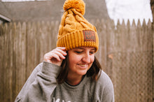 Load image into Gallery viewer, Be Kind Toboggan Winter Hat Mustard
