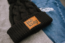 Load image into Gallery viewer, Be Kind Toboggan Winter Hat Black
