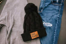 Load image into Gallery viewer, Be Kind Toboggan Winter Hat Black
