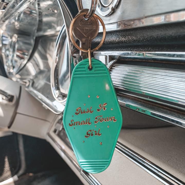 Just a Small Town Girl Keychain